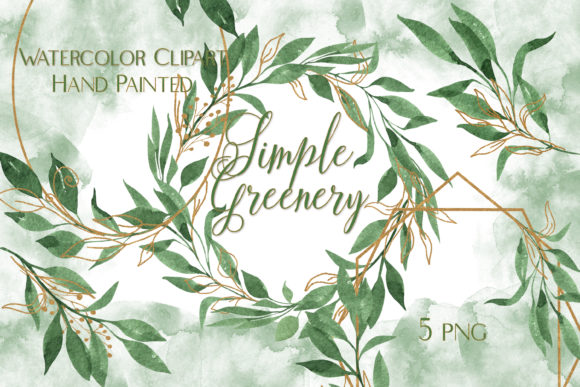 Download Watercolor Foliage Frames Clipart - Watercolor Collection