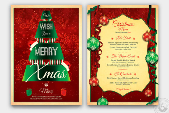 Download Christmas Menu Template V7 - Menu Collection