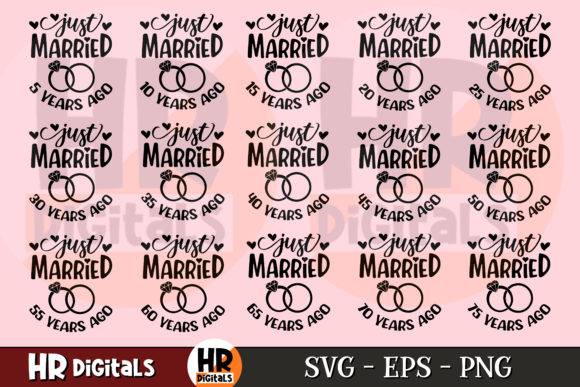 Download Just Married Years Ago Funny Anniversary - Married Collection