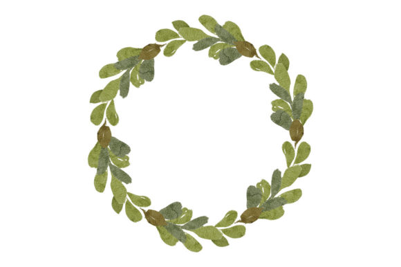 Download Leaf Foliage Circle Frame Watercolor - Watercolor Collection