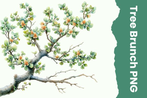 Download Watercolor Tree Branch Png - Watercolor Collection