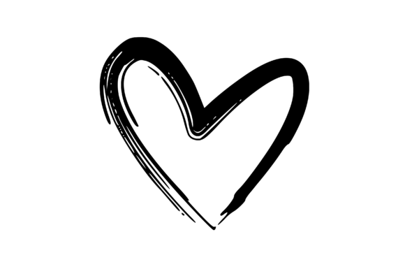 Download Rough Hand Drawn Hearts Graphic Element - Hand drawn Collection