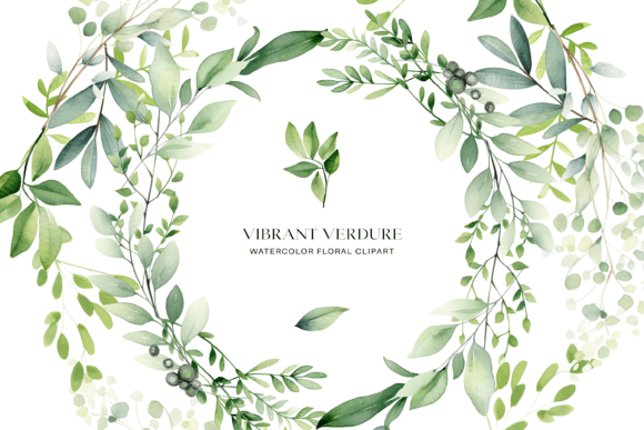 Download Watercolor Eucalyptus Foliage Clipart - Watercolor Collection